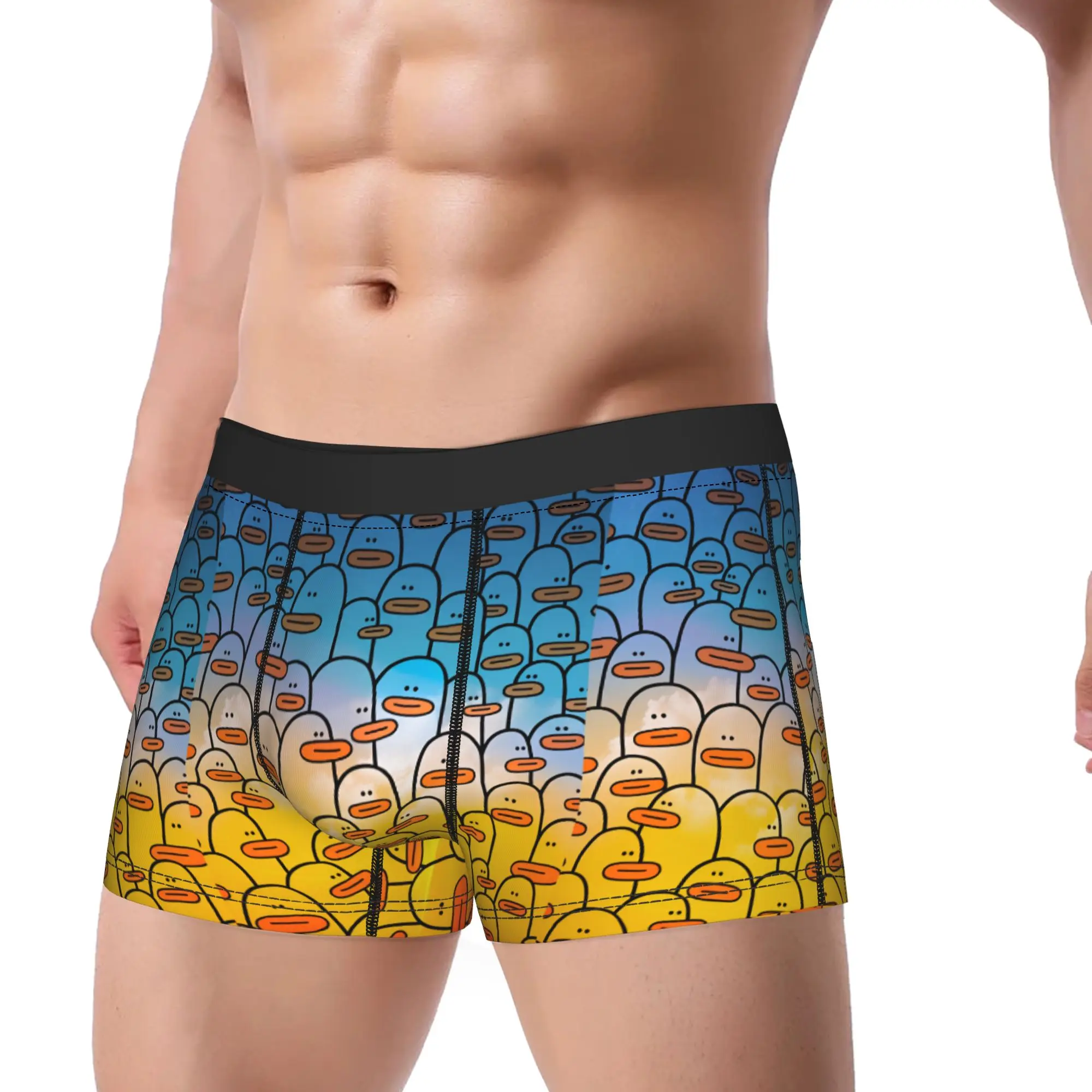 Many Ducks In The Sky Boxer Brief  Underwear Hot Sale Men's Classic Trunk Pattern Plus Size Panties