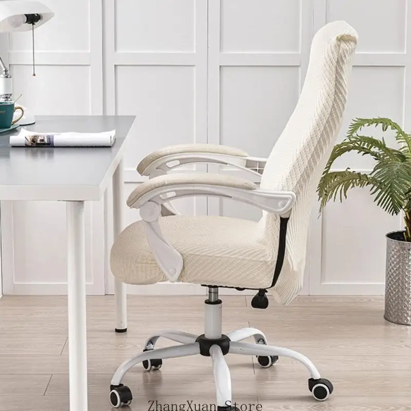 Office Computer Chair Cover Breathable Stretchy Universal Rotating Chair Cover 3XUF