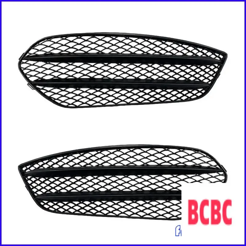 BB-Fog Light Cover Grille Front Bumper For Mercedes Benz CLA Class C117 CLA200 250 CLA45 AMG 2013-2015 Grill Grid Kit