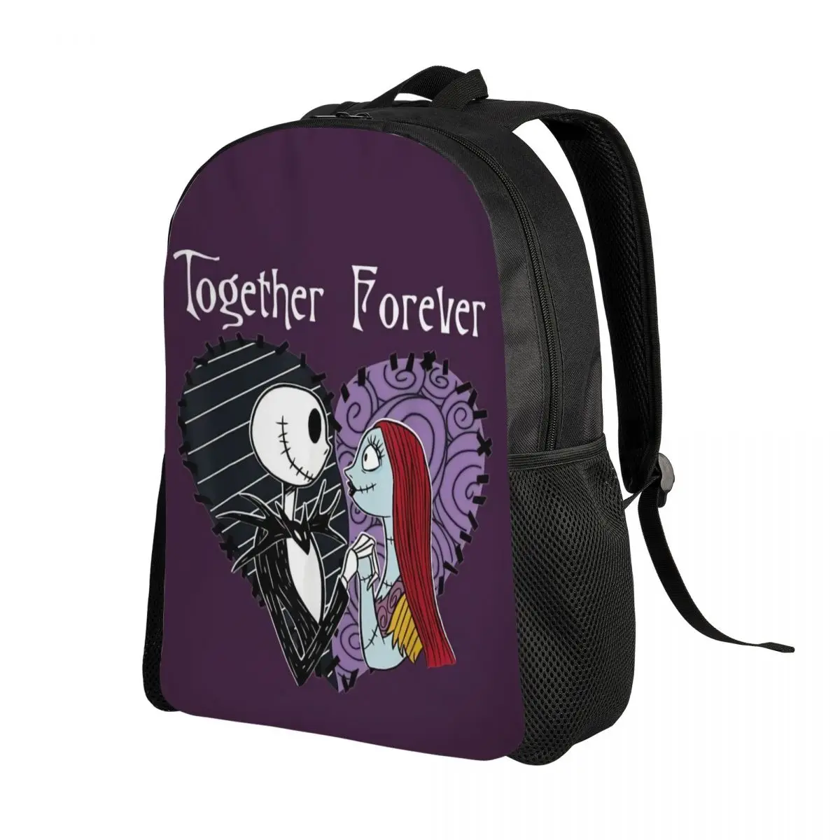 Custom Nightmare Before Christmas Backpack for Women Men Waterproof College School Sally Jack Skellington Bag Printing Bookbag