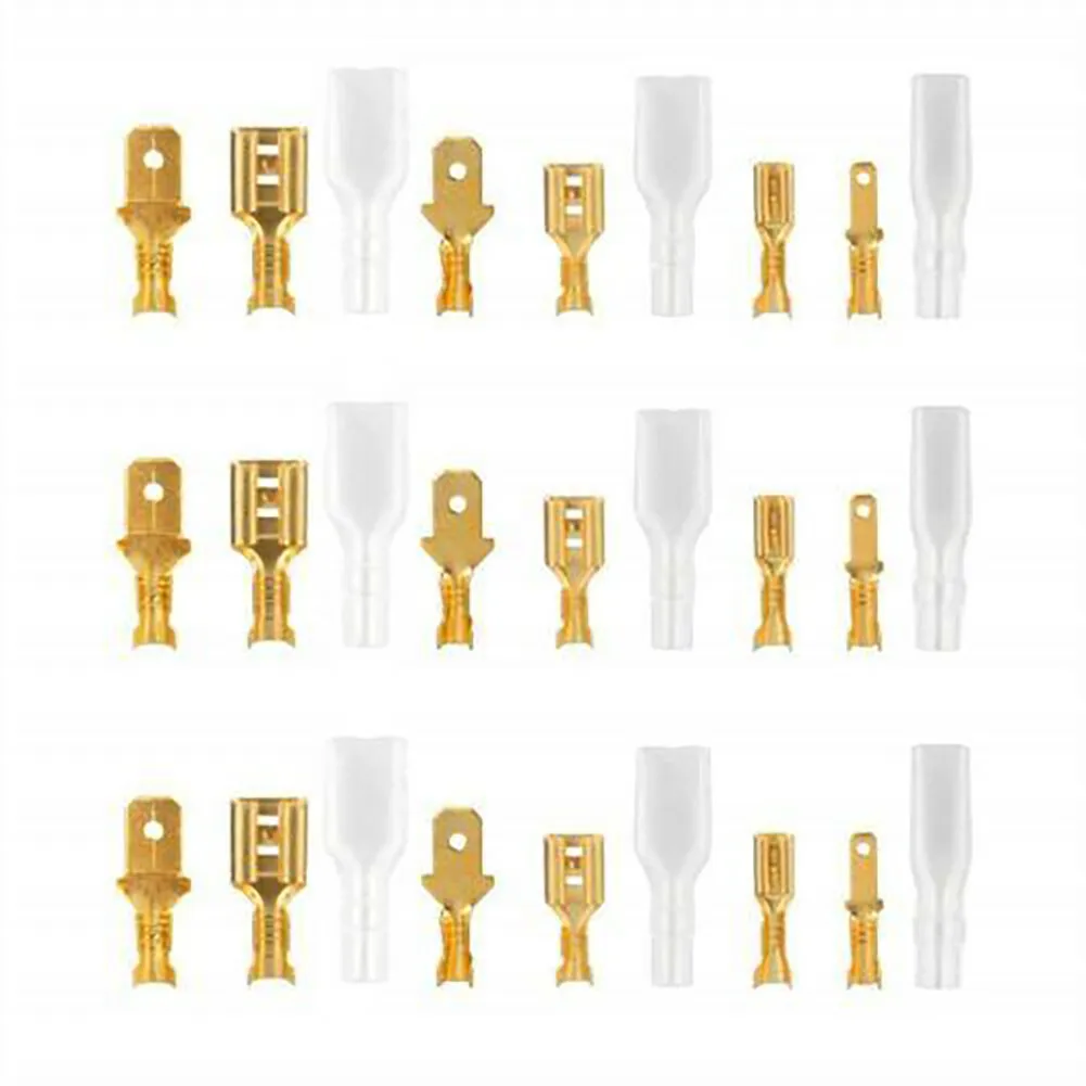 

Accessory Terminal Connector Assortment Connectors Electrical Insulation Sleeve Male Female Replacement Terminals