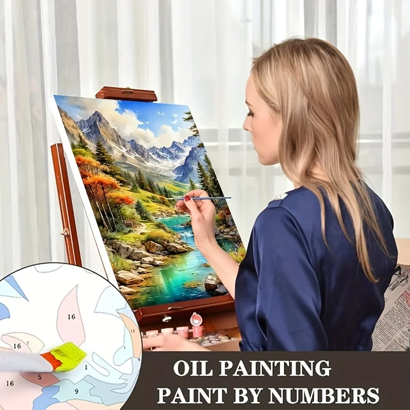 Professional Art Use 1pc DIY Adult Paint by Numbers Kit, Art Gift, Painting by Numbers, Easy to Learn and Suitable for Beginners