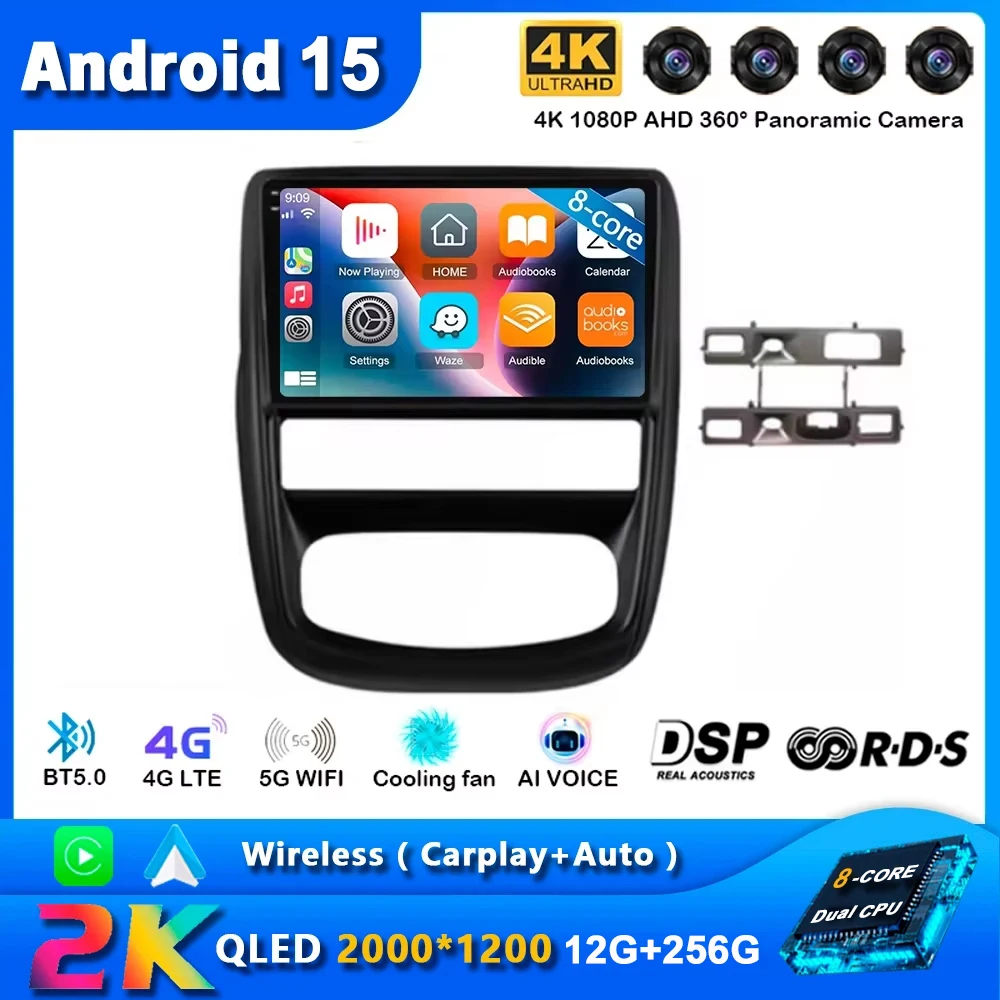 

Android 15 Car Radio For Renault Duster 1 2010 - 2015 For Nissan Terrano 2014 - 2020 Navigation GPS Multimedia Player Stereo BT