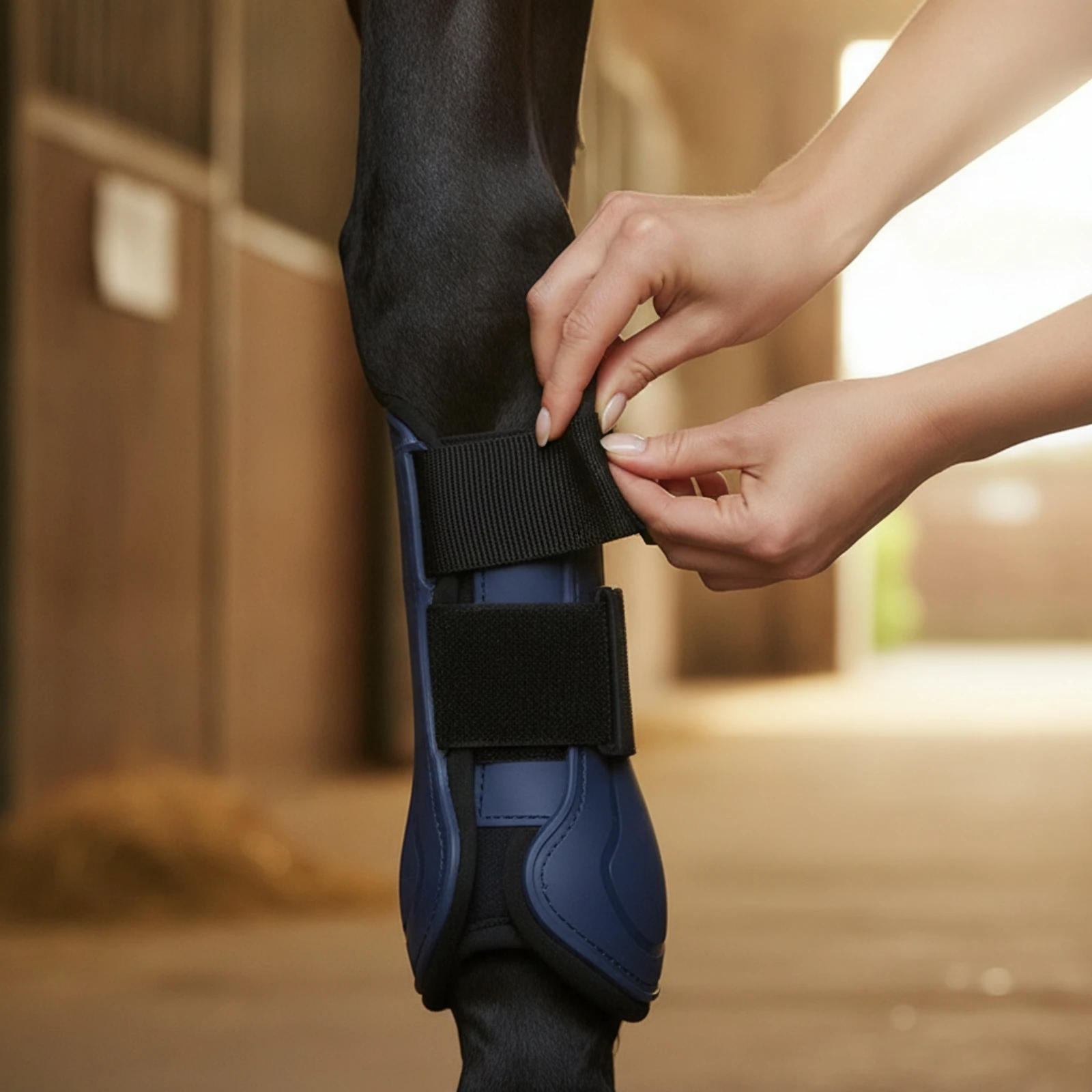 4個入り馬用ブーツ-ネオプレン製スポーツブランド-耐衝撃ジャンプブーツ-脚保護-ソフトパッド入りクッション付き