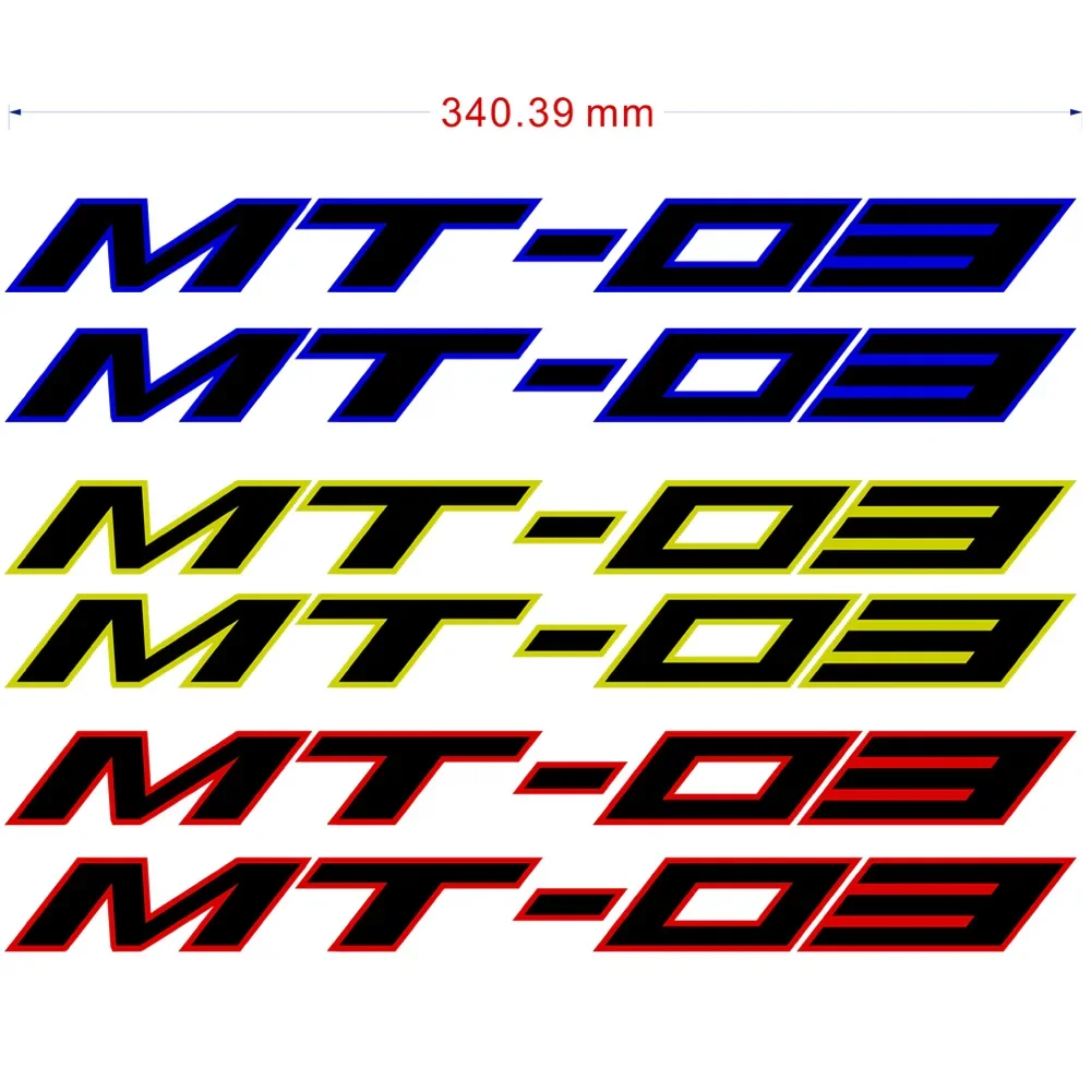 For YAMAHA MT-03 MT03 MT 03 Stickers Motorcycle MT 03 Wheels Rims Helmet Decal Stripes Wheel Rim 2017 2018 2019 2020