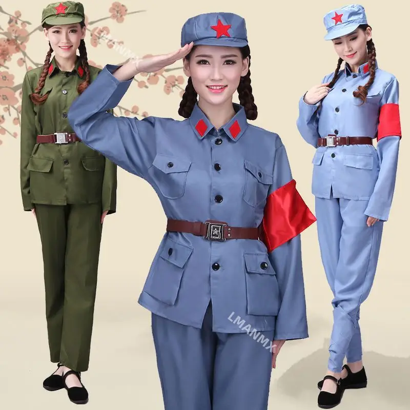 Adult Red Army performance costumes, Eighth Route Army performance costumes, Red Guards New Fourth Army drama performance costum