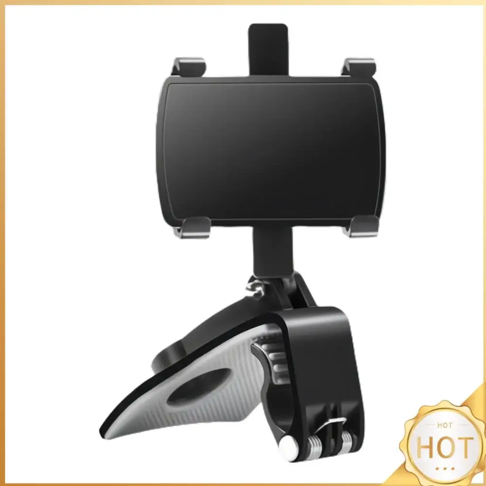 

Universal Smartphone Stands Foldable Auto Grip Mobile Phone Fixed Bracket Dashboard Adjustable Spring Clip Cell Phone Holder