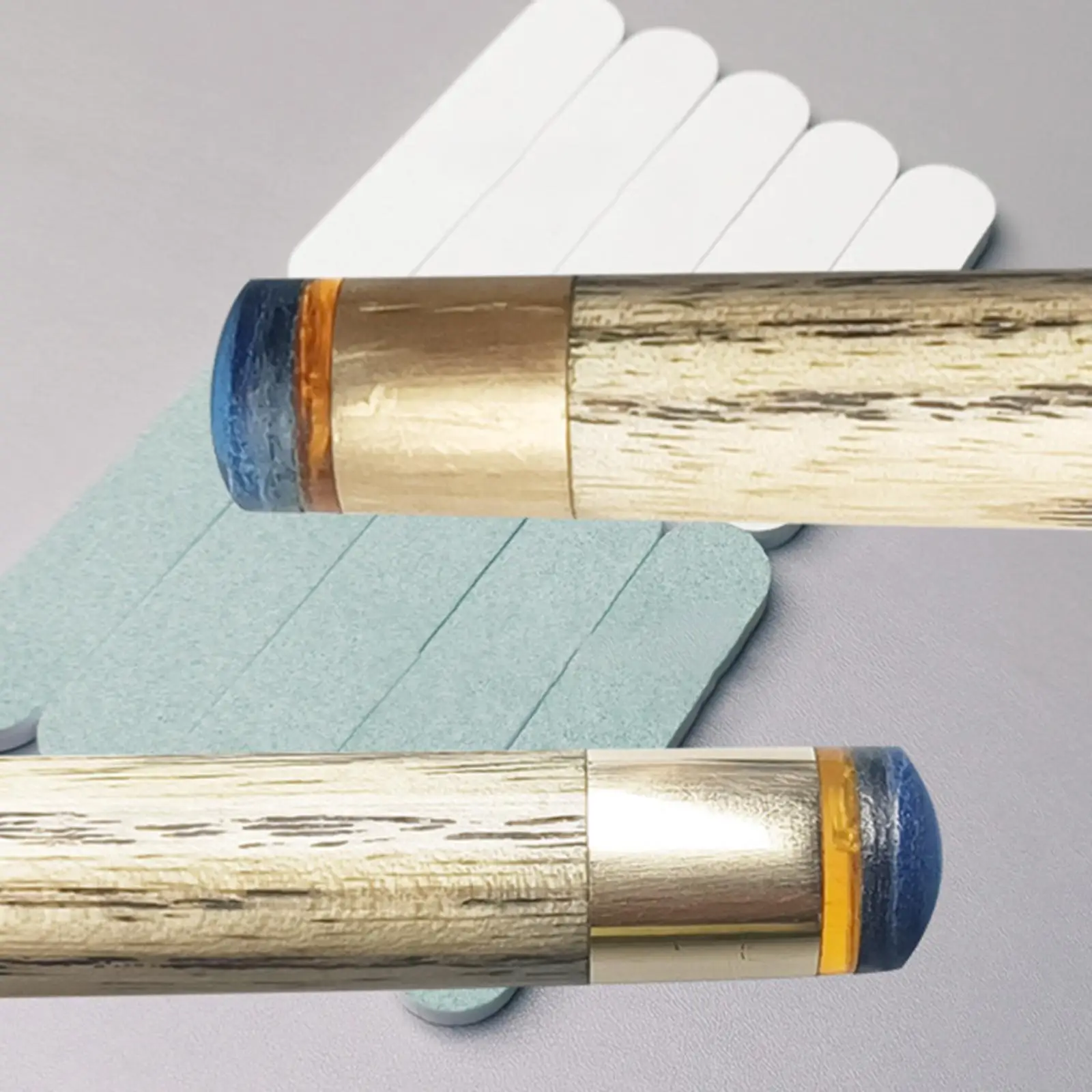 Billiard Accessories Portable Cue Ferrule Polishers Fine Grit Stick for Pool Cue Cleaning and Game Room Use