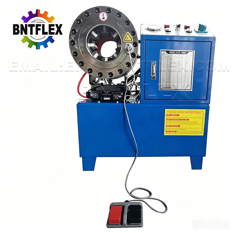 Customized Ce 1/4-2 10Sets Free Dies Automobile Wire Drawing Crimper Manual Hydraulic Hose Crimping Machine