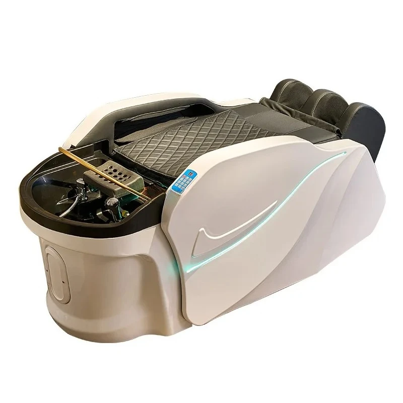 

Intelligent electric massage shampoo bed Automatic water circulation fumigation head treatment bed with water heater