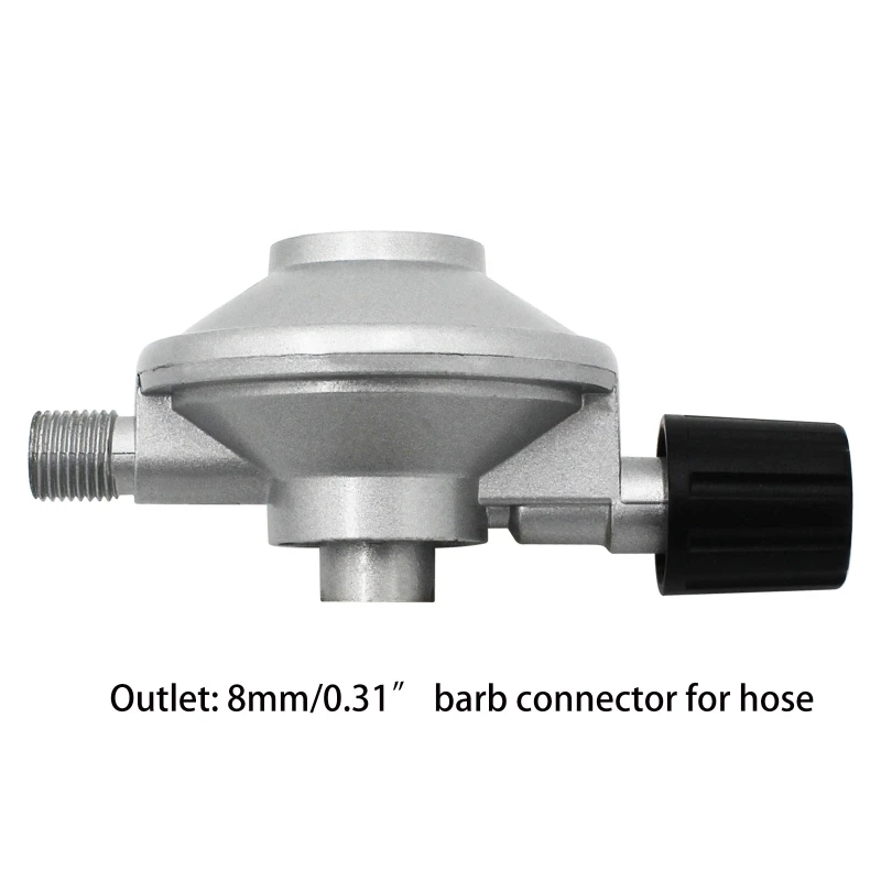 M2EE Regulator Dapat Disesuaikan Tekanan Rendah 7/16 "Katup Kontrol Regulator Tekanan Berkemah Aksesori Pemanas Tahan Lama