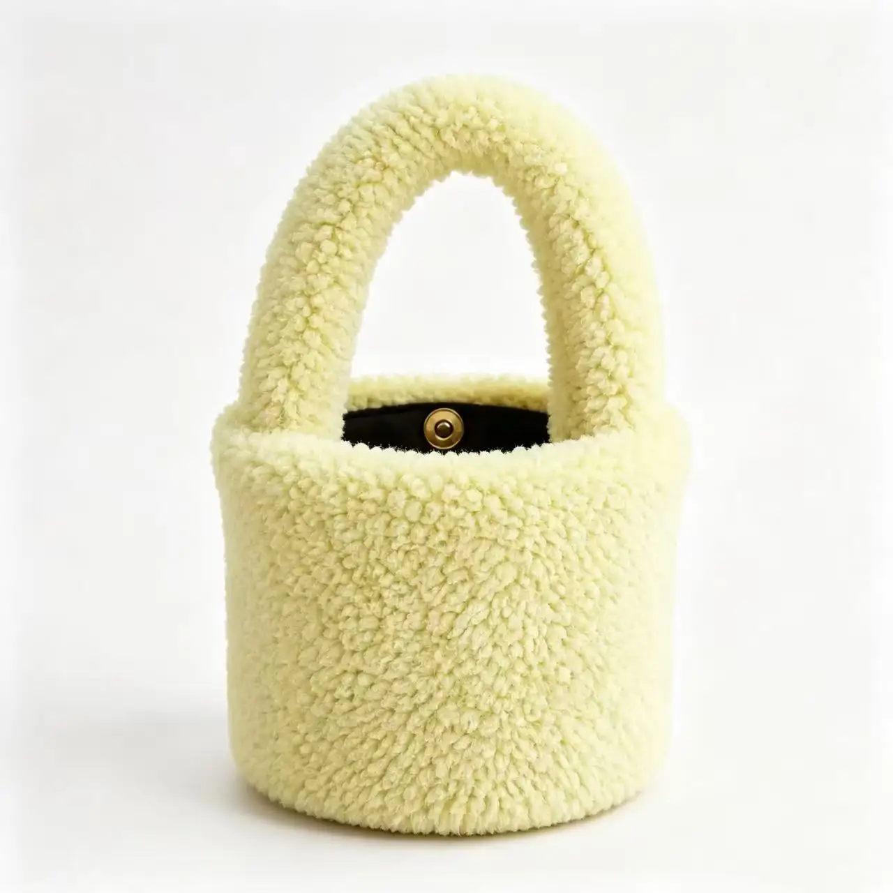 2026 Autumn and Winter New Style Furry Bag for Women, Imitation Lamb Wool Basket Handbag, Plush Handbag, Furry Handbag