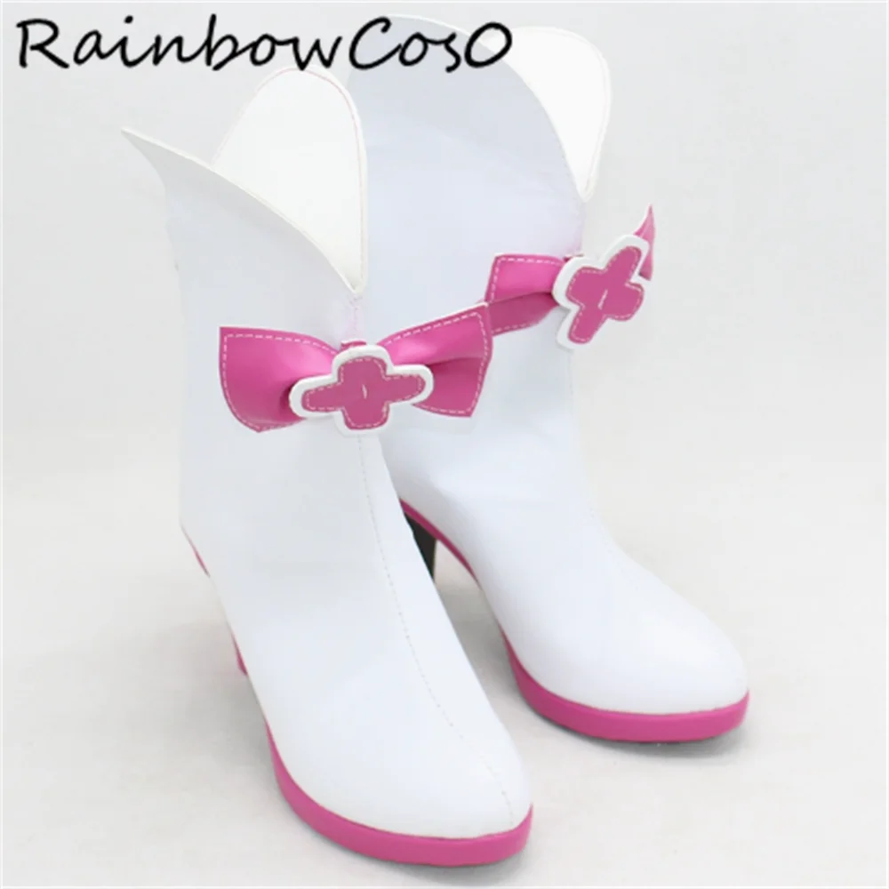Haruno Haruka Cure Flora Go Principessa Scarpe Cosplay Stivali Gioco Anime Party Halloween RainbowCos0 W4817