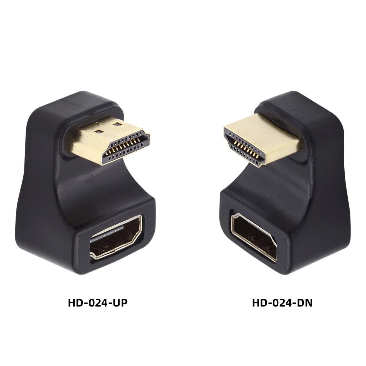 Chenyang HDTV 2.1 Connector HDTV Type-A Male to Female 360 Degree U Shape UP Angled Extension Adapter Converter