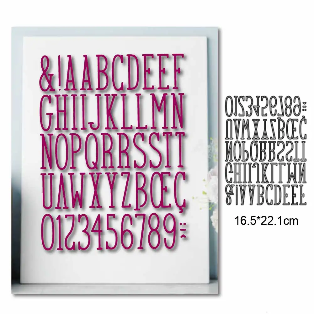 Alphabet Die Cut Metal Cutting Dies Scrapbooking Card DIY Stencil Embossing Folder New Stamps And Slimline Dies Paper Craft