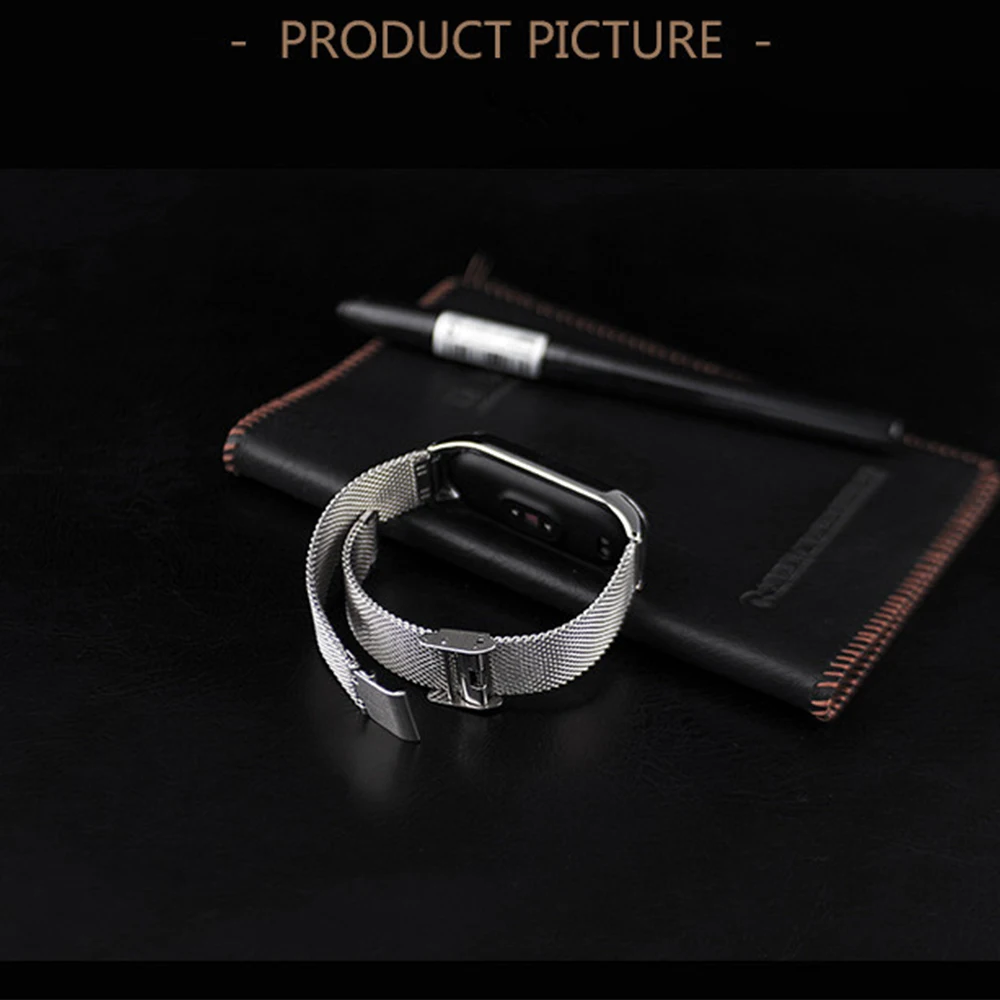 Stainless Steel Sports Strap For Xiaomi Mi Band 6 5 4 Smartwatch Bracelet Smart band Rose Gold For MIBand5 mi5 MI band5 Metal