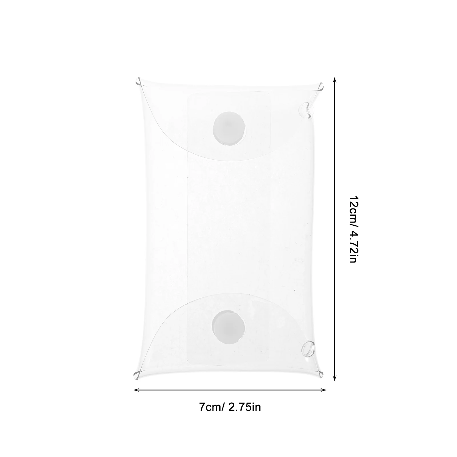 

5pcs 5 Pack Storage Case Cute Figure Display Small Bags Transparent Clear Organizing