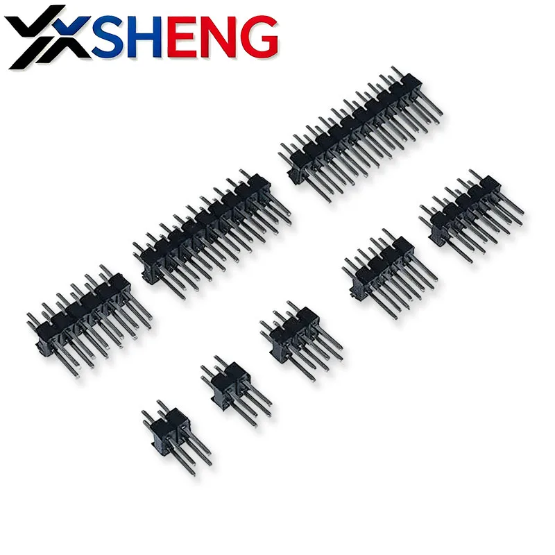 10PCS 2.54mm Double Row Male 2*2/3/4/6/8/10/20/40-Pin Breakaway PCB Board Pin Header Connector Strip Pinheader 2~40P For Arduino