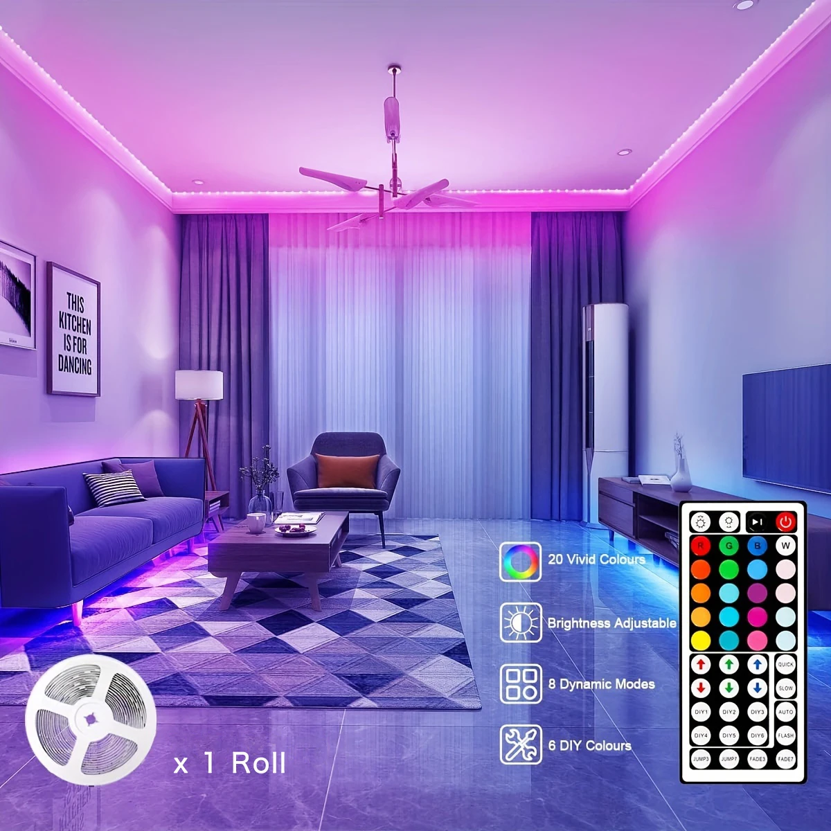 LED-striplicht APP-bediening IR Bluetooth-tape RGB Slaapkamer USB voor woonkamer TV-achtergrondverlichting Afstandsbediening Lamp Lichten Luz Neonverlichting