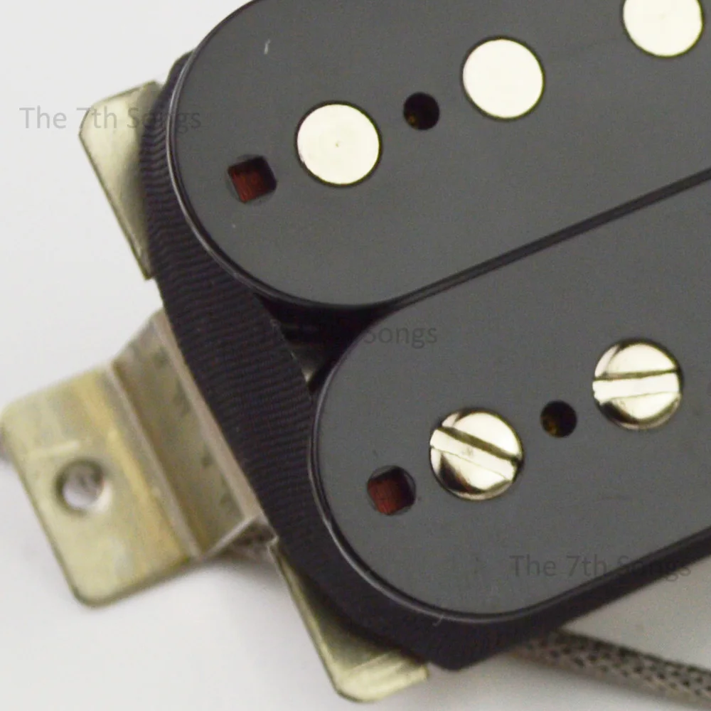 PAF IV ألنيكو 4 50 مللي متر تباعد هامبوكر LP الغيتار الكهربائي لاقط عادي المينا سلك طويل الساق 2-موصل سلك أسود كريم زيبرا