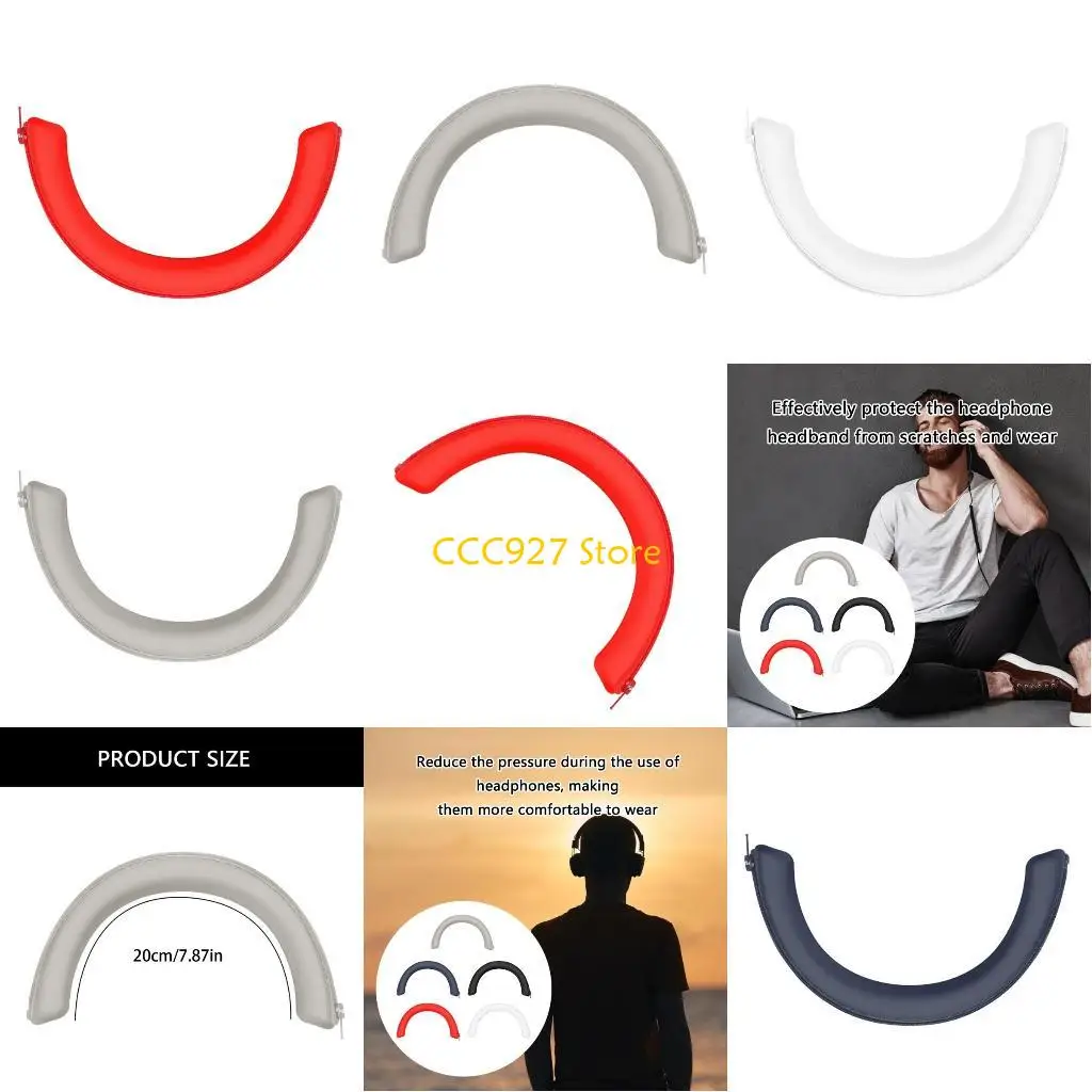 B03F Almohadilla haz luz silicona para bandas auriculares WH-1000XM6, pieza reparación funda cojín para