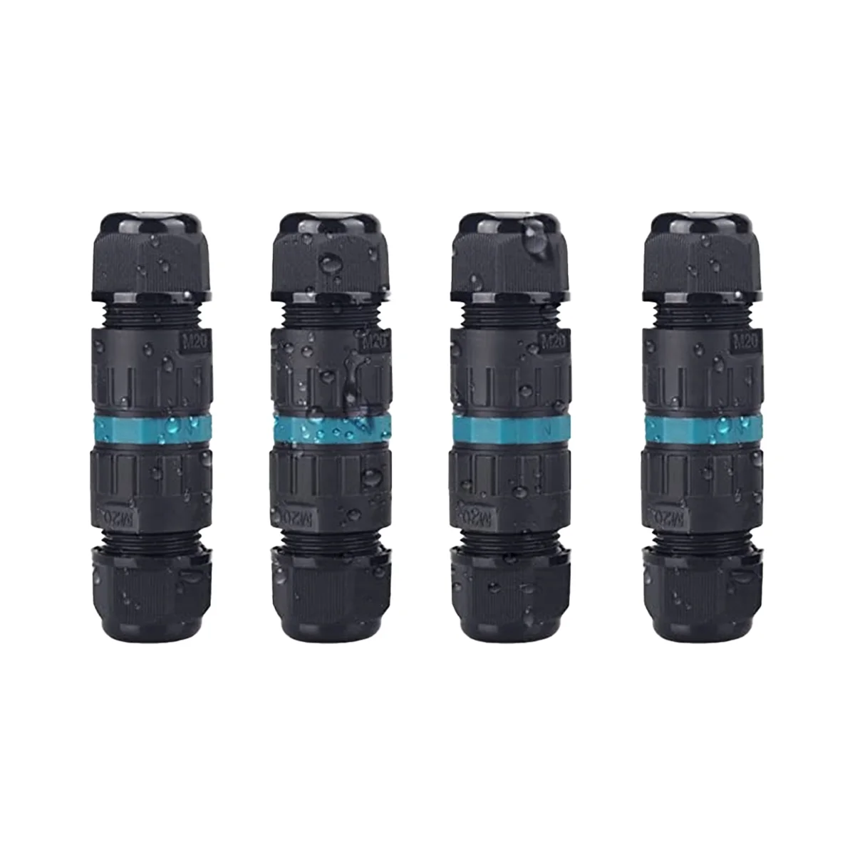 Cable Joint Waterproof Grounding Cable Connection Sleeve 3-Core Cable Connection Suitable for 5-9mm Wire Diameter