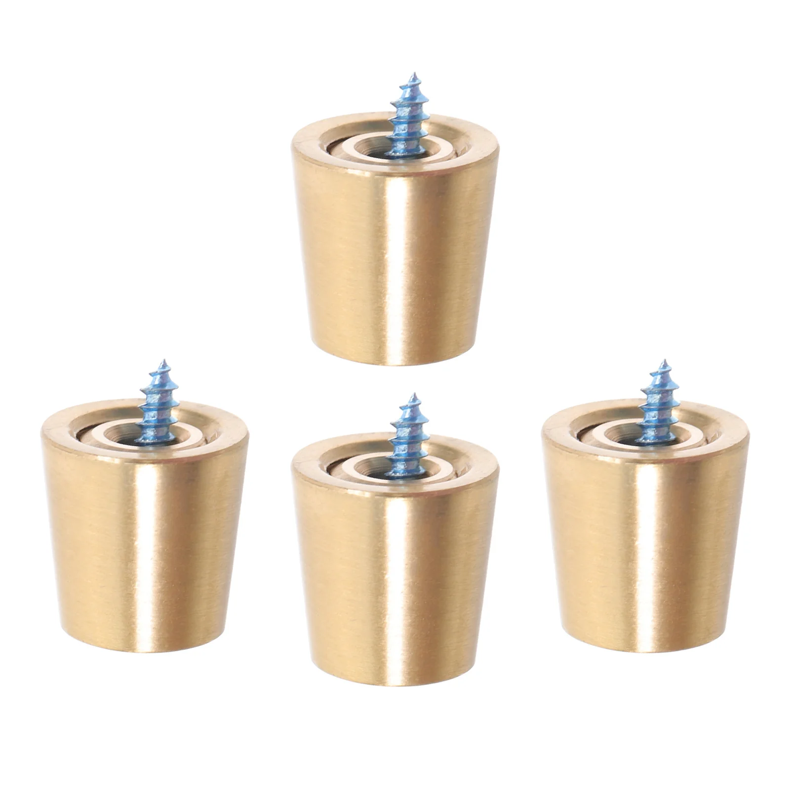 

4Pcs Copper Lamp Base Pads Cone Shape Stable Stand Risers DIY Metal Table Lamp Base Pad Desk Display Light Stand