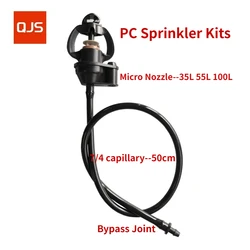 10pcs PC Sprinkler Kits Mirco Drip Pressure Compensation Nozzle Set Irrigation Greenhouse Fruit Garden Sprayer Kit 35L 55L 100L