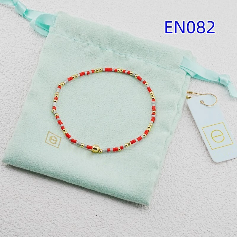 

VKVVA Fashion Jewelry Red Tube Beaded Bracelet for Women Birthday Gifts, Unique Gift