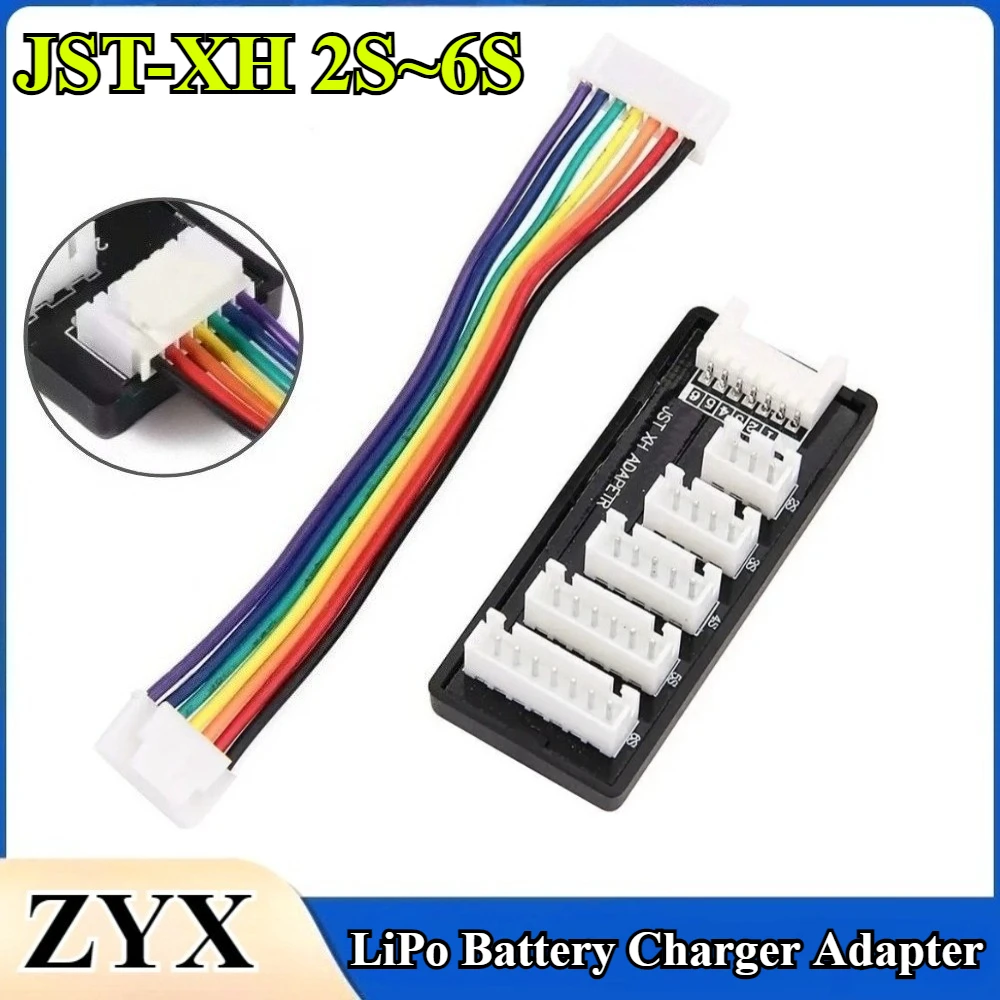 1-10Pcs LiPo Battery Charger Adapter for JST-XH Balance Board 2S-6S Lithium 3S 4S 5S Compatible with MEGA Power 860 960 Charging