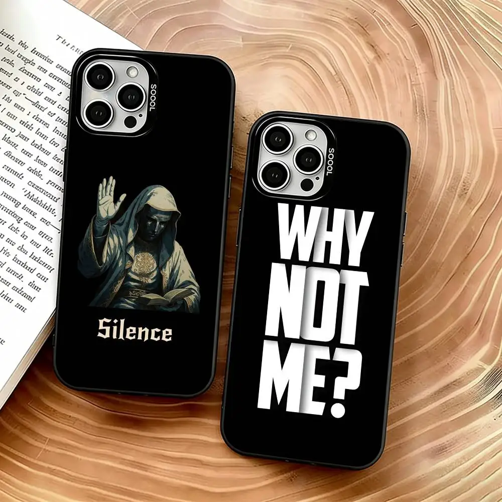 

positive energy Phone Case For iPhone 17,16,15,14,13,12,11 Plus,Pro Max,XS,Colorful Silver Phone case Funda Cover