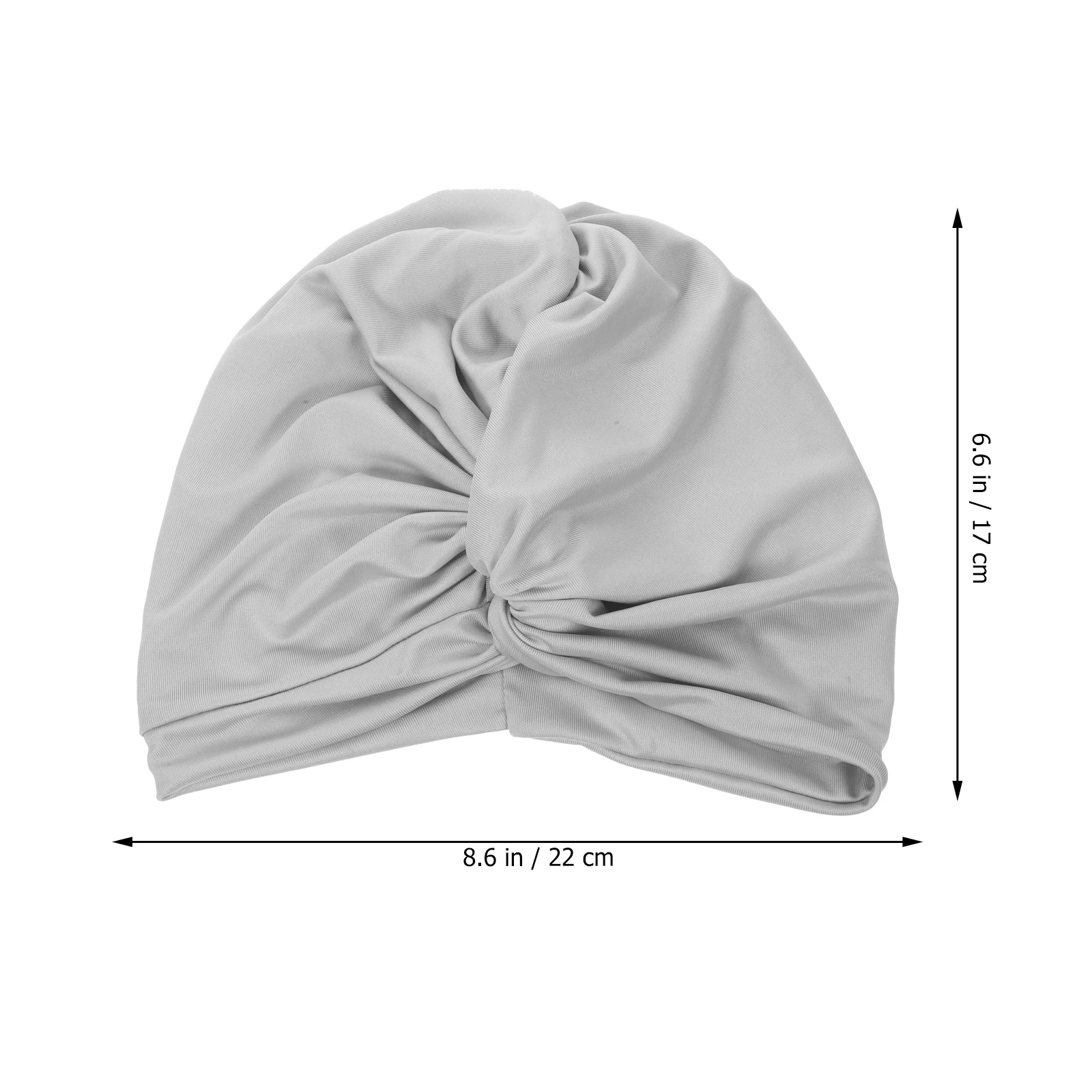 여성을위한 섬세한 Pleated Stretchy 나일론 수영 모자 대형 맞는 머리 수영장 비치 모자 편안한 성인 수영 모자