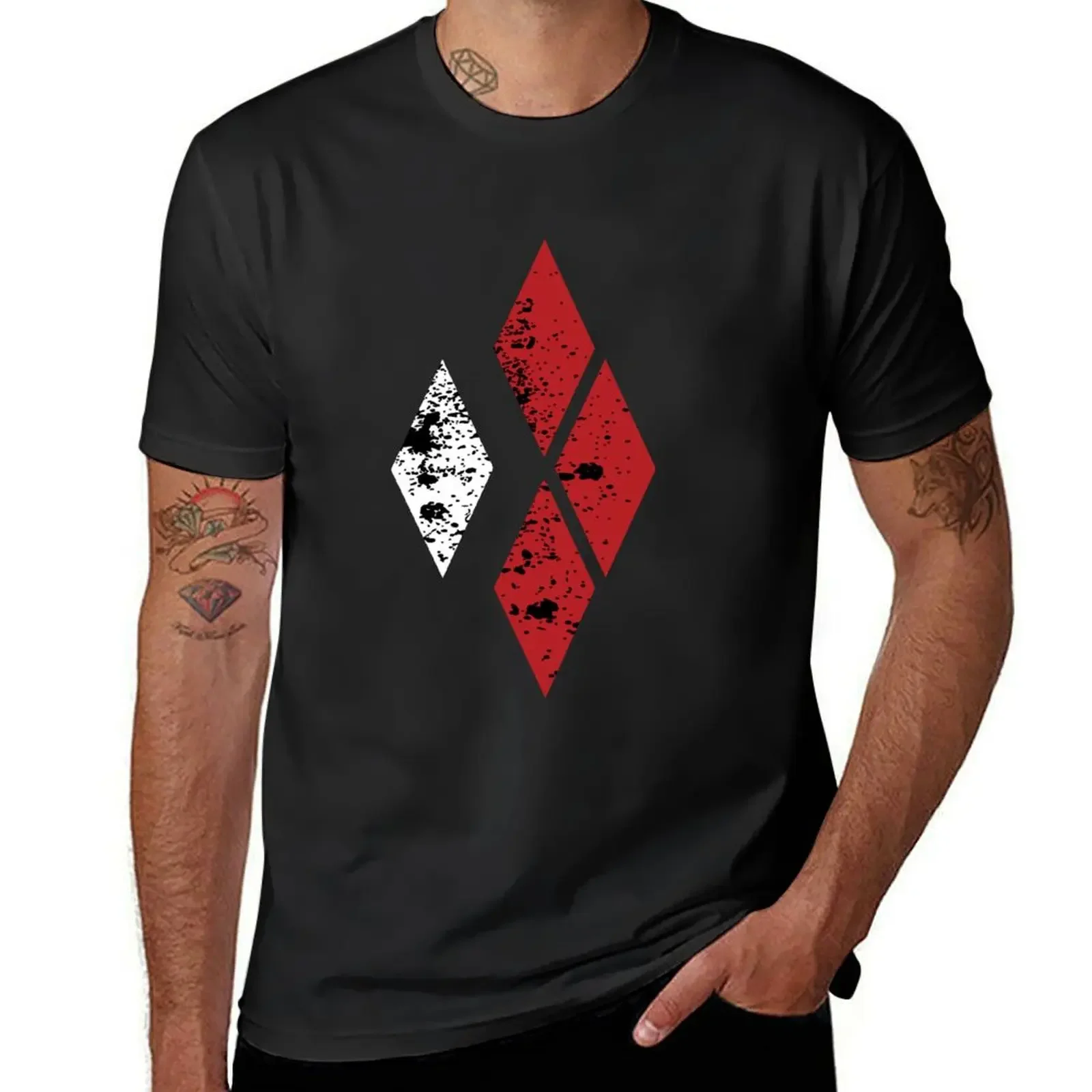 Quinn Diamonds T-Shirt cotton graphic tees summer tops t shirt for men