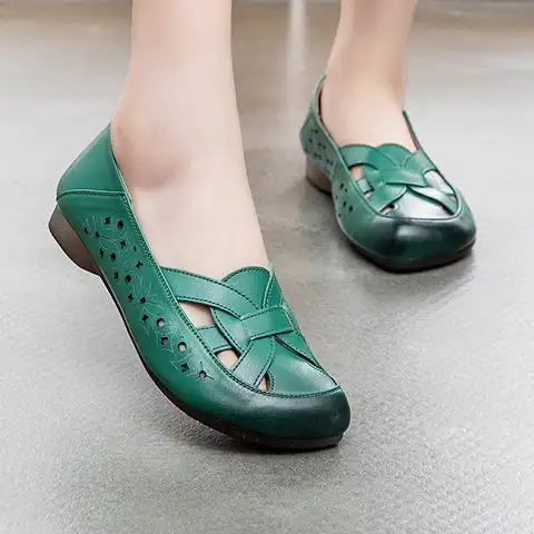 쇠고기 힘줄 부드러운 밑창 악어 여성 샌들 속이 빈 어머니 신발 여름 샌들 새로운 패션 통기성 여성 샌들 Best5 쇠고기 힘줄 부드러운 밑창 악어 여성 샌들 속이 빈 어머니 신발 여름 샌들 새로운 패션 통기성 여성 샌들 Best5