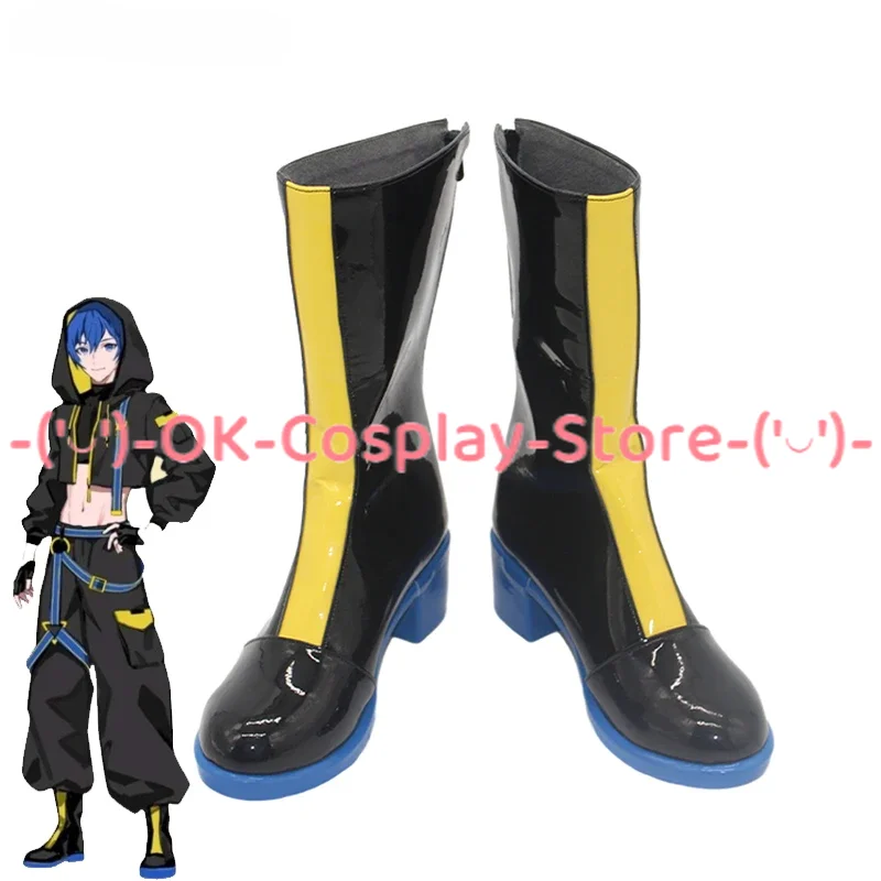 Chaussures de Cosplay en Cuir PU, Bottes de Carnaval d'Halloween, sur Mesure