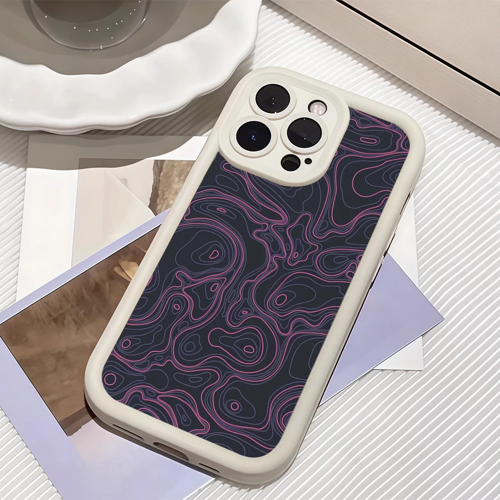 Casing HP Neon Waves IPhone17 Must-Haves untuk IPhone 17 16 15 14 13 12 Pro Max, Pelindung Silikon Anti Benturan