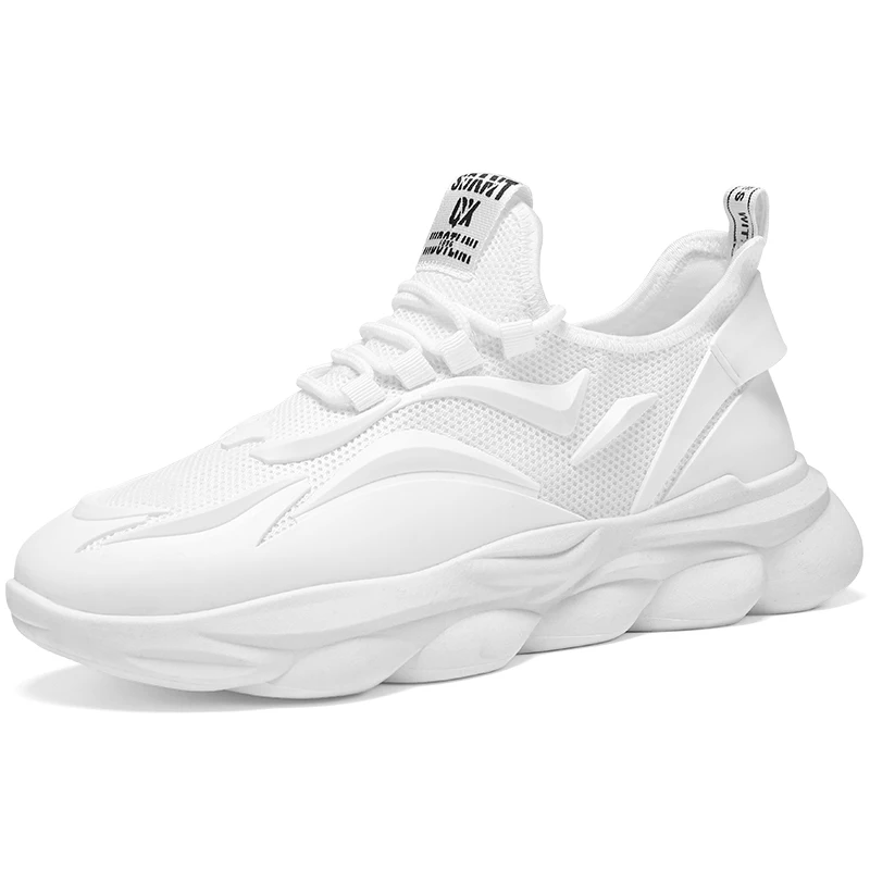 Zapatillas Deportivas De Malla Para Hombre, Modernas, Versátiles, Transpirables, Para Correr, Con Suela Gruesa Y Resistente Al Desgaste_voghion.com