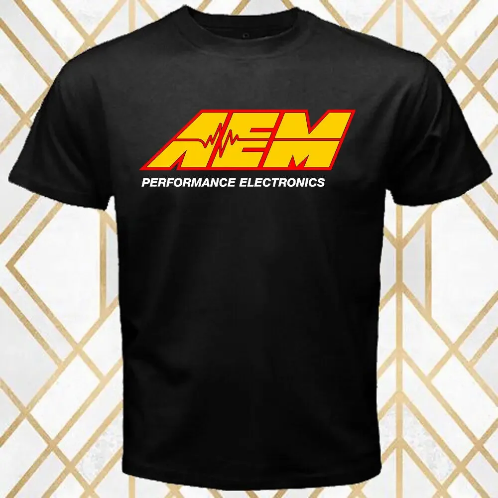 

Мужская черная футболка AEM Performance с электронным логотипом, Размеры S - 3XL