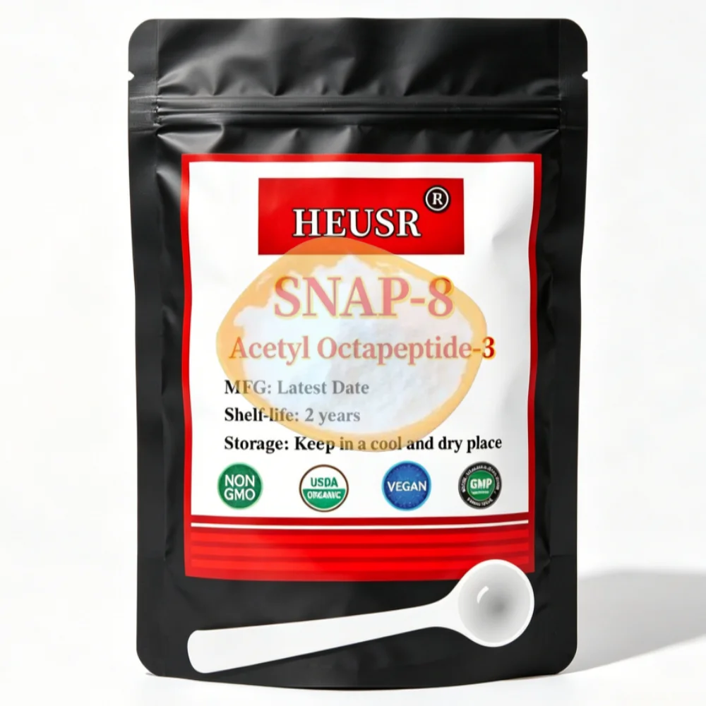 Cosmetic Acetyl Octapeptide-3 Raw Powder (SNAP-8 Peptide): Boost Collagen Absorption, Anti-Wrinkle Efficacy – Premium