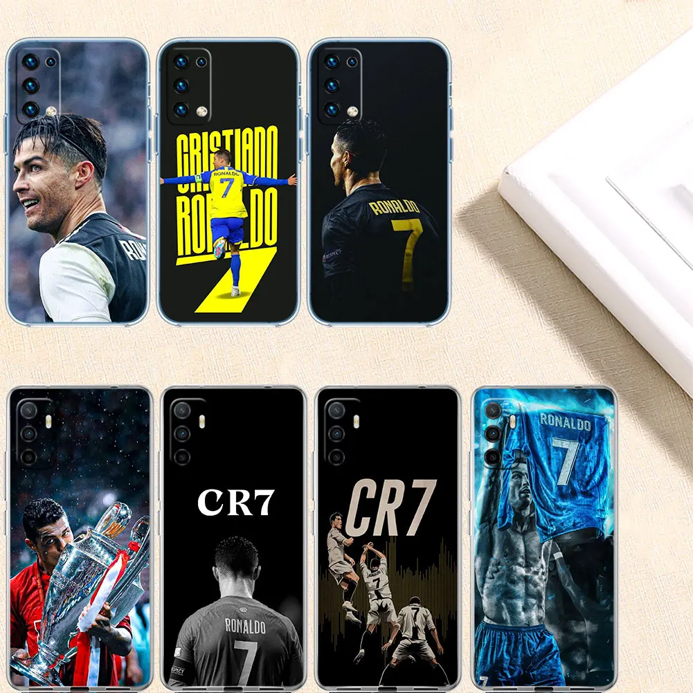 Capa de Telefone Star Football C-Cr7 para Motorola Moto E13 E15 E20 E22 E22I E22S E30 E32 E40 E7 E7I G Plus Power Play Stylus G22 G14