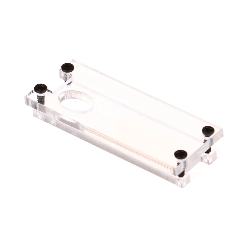 1 set staffa di fissaggio custodia protettiva trasparente con guscio rigido in acrilico con vite per scheda Raspbery Pi Pico