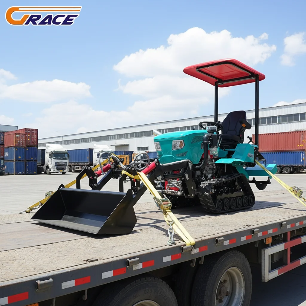 

Customize Wheel Tractor With Mower Compact Farm Plowing Equipment Fast Ship