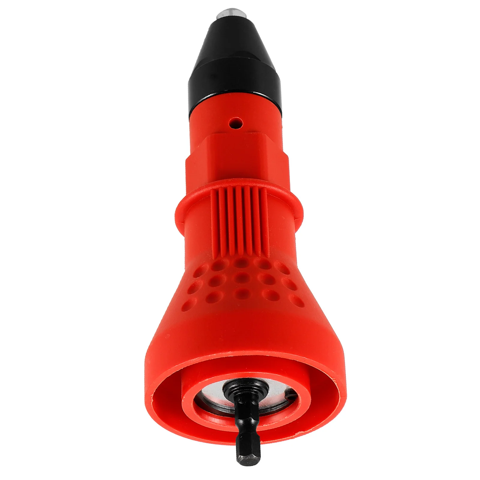 อะแดปเตอร์เครื่องมือย้ำหมุดไฟฟ้า ดีไซน์พลาสติกที่แม่นยำ สำหรับติดตั้งกับสว่าน ตัวแปลงเครื่องย้ำหมุด