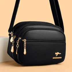 Hoge Kwaliteit Zachte Lederen Portemonnee Mode Vrouwen Schouder Messenger Tas Multi-Pocket Slijtvaste Tas Luxe Dames Handtas Zak