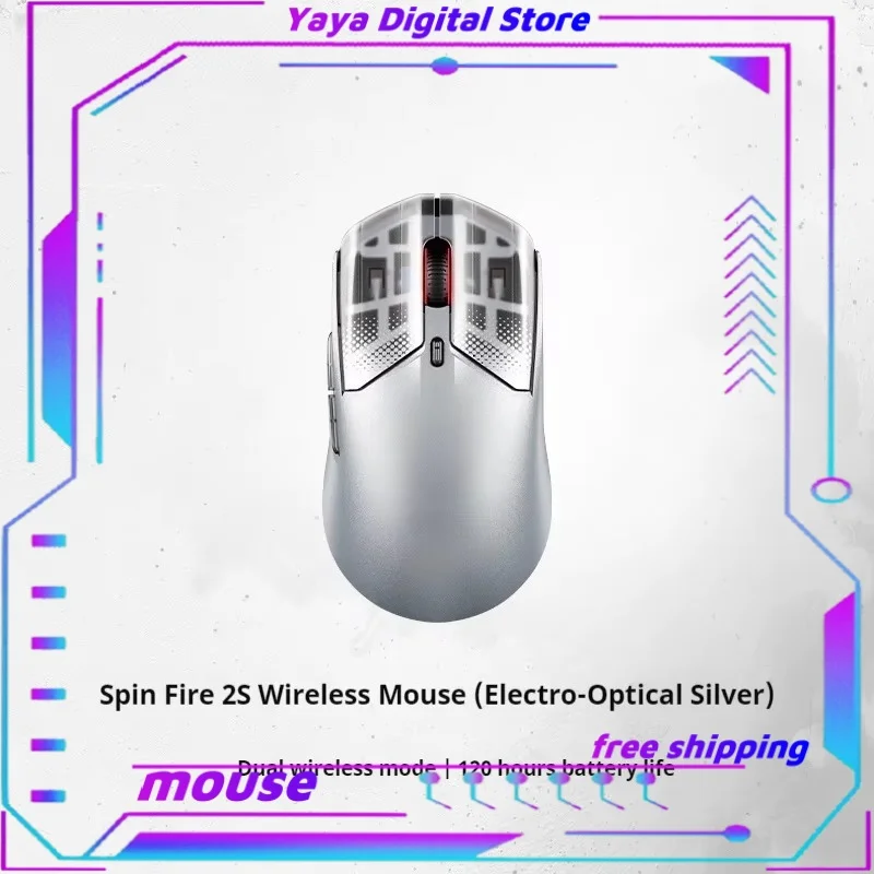 Spinfire 2 Wireless Bluetooth Professional Gaming Mouse Ultra Light High Endurance Aluminum Alloy Personalized Gaming Mouse