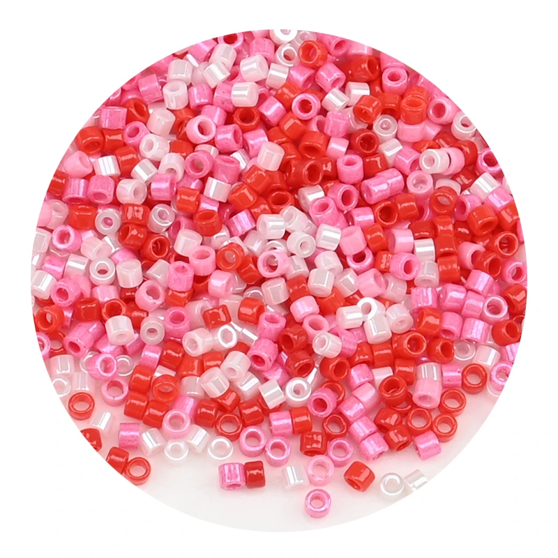13750 Stück/Set 2 mm große japanische Glasperlen, zylindrische Perlen für die Schmuckherstellung, Halskette, Armband, DIY-Zubehör, 11 Farben – Detail 34