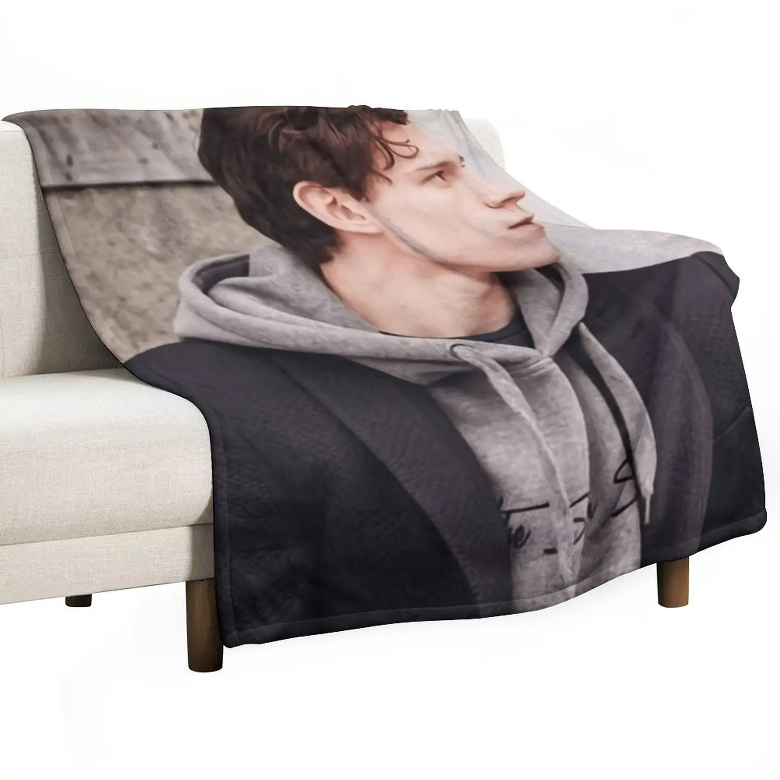 

Tom holland is cool Throw Blanket Warm Plush Fuzzy Blanket for Living Room