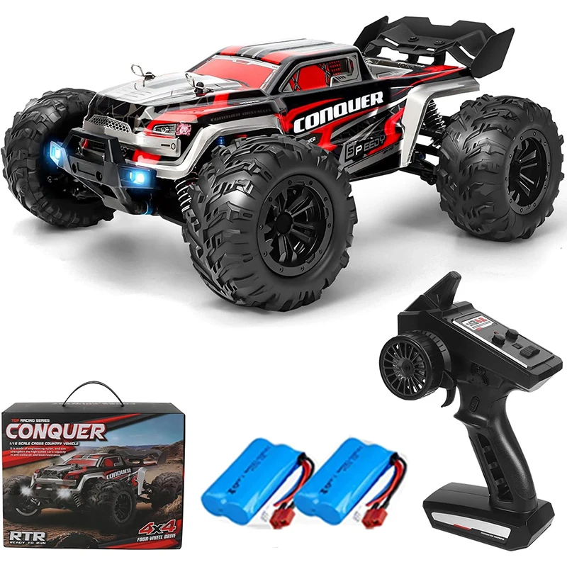 

16102 Радиоуправляемые автомобили 2,4G 390 Мотор Высокоскоростные гонки со светодиодной подсветкой 4WD Drift Пульт дистанционного управления Внедорожный грузовик 4x4 Игрушки для взрослых и детей