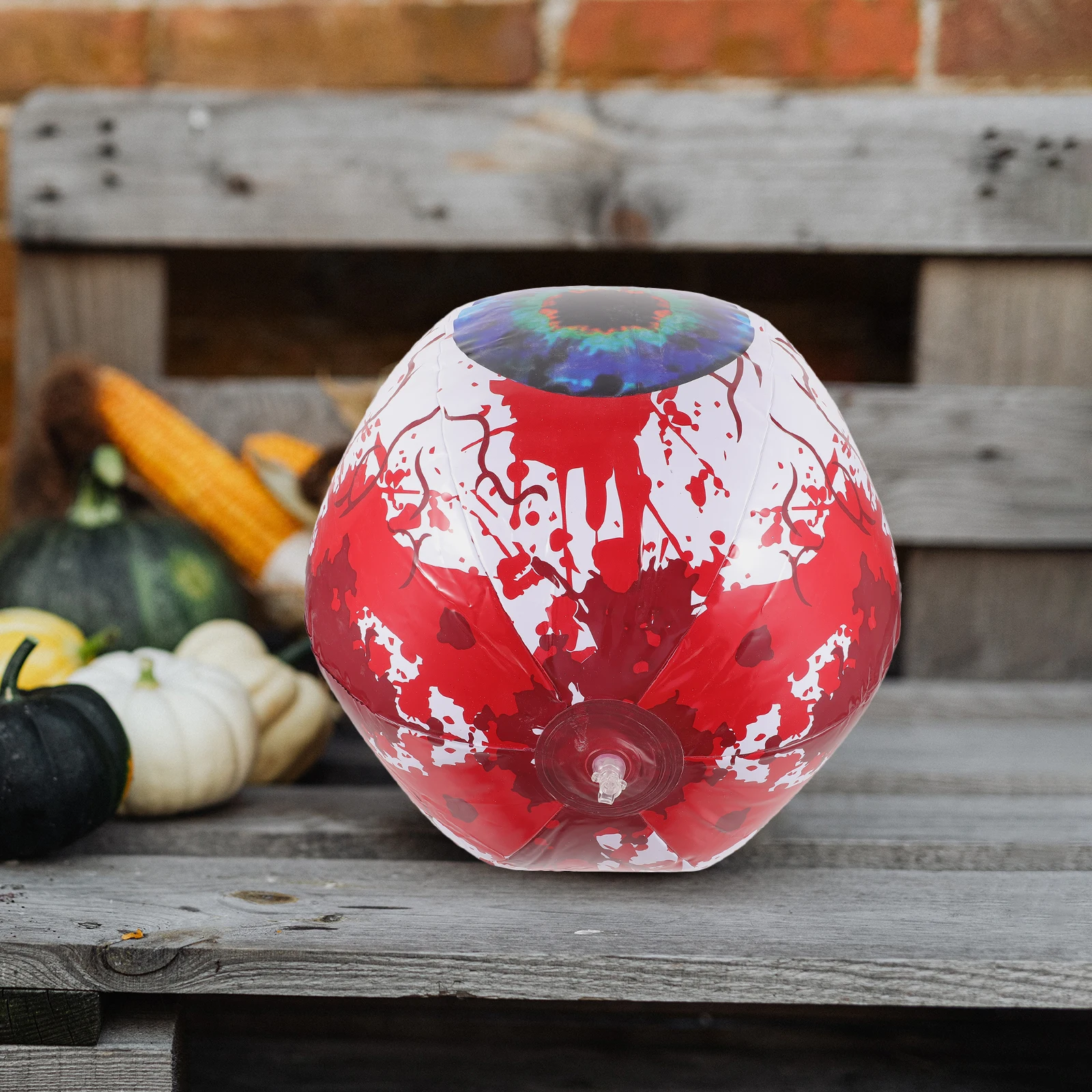 

Inflatable Eyeball Decorations 40cm PVC LED Light up Horror for Halloween Party Yard Outdoor Supplies