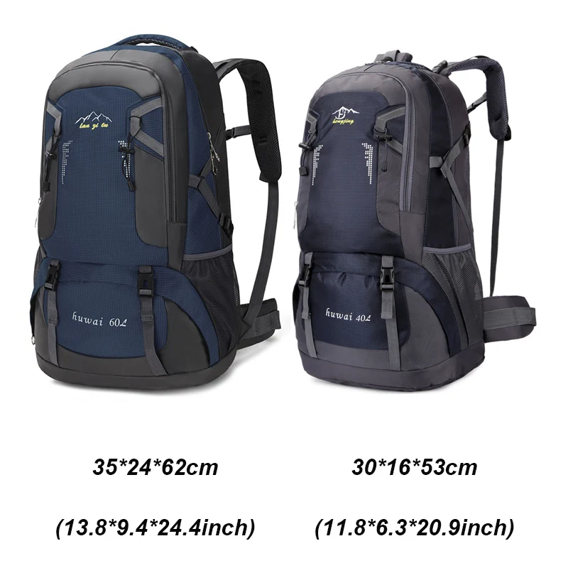 Mochila impermeable para acampar al aire libre para hombre, bolsa de escalada Unisex, senderismo, montañismo, bolsa de viaje, bolsas deportivas de equitación, 60L